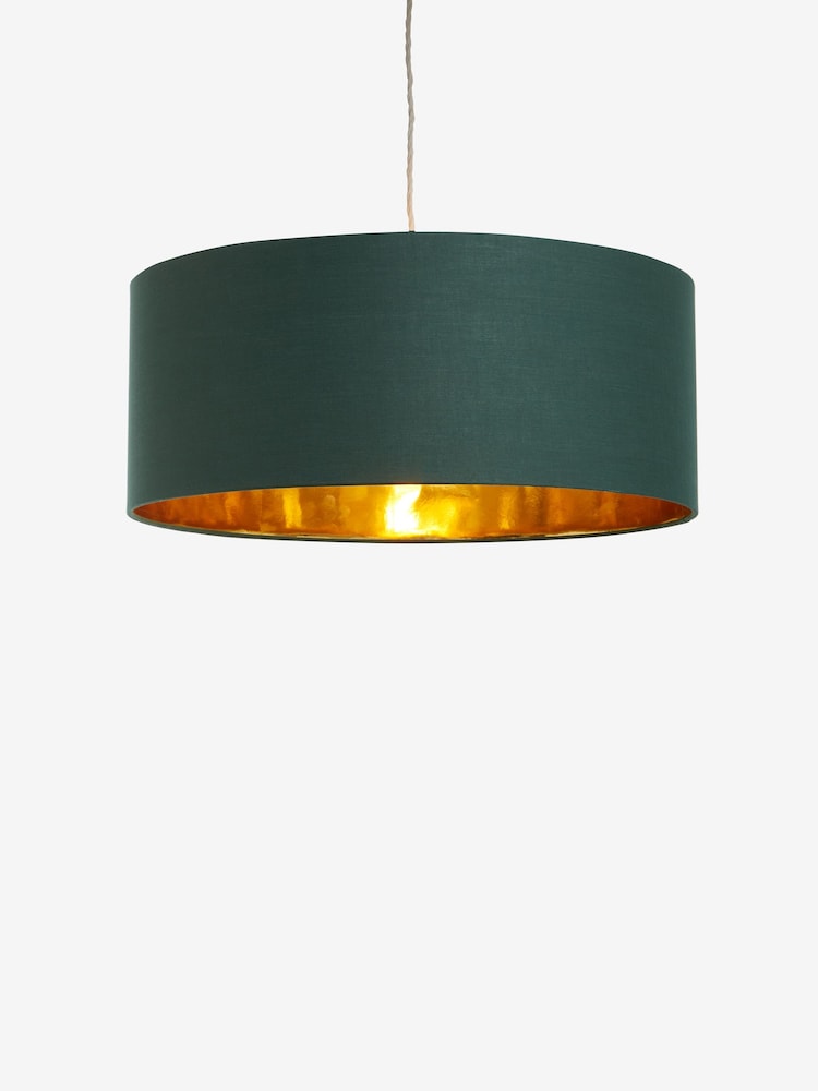 Green Rico Easy Fit Shade Drum Ceiling Light - Image 6 of 6