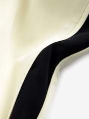 Ecru Creme/Marineblau - Hose mit weitem Bein und seitlichem Streifen - Bild 7 von 7