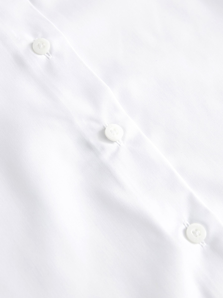 White Regular Fit Girls 5 Pack Long Sleeve Formal School Shirts (3-18yrs) - Image 8 of 8 White Regular Fit Girls 5 Pack Long Sleeve Formal School Shirts (3-18yrs) - Image 8 of 8
