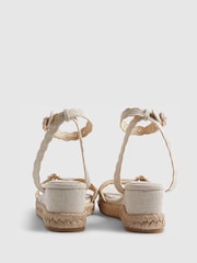 River Island White Scallop Trim Wedges - Image 3 of 5