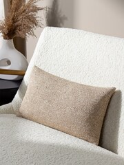 HÖEM Natural Tiona Rectangular Woven Jacquard Cushion - Image 1 of 5