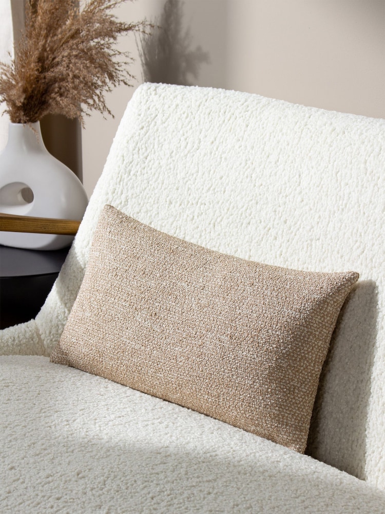 HÖEM Natural Tiona Rectangular Woven Jacquard Cushion - Image 1 of 5