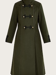 Monsoon Green Mya Military Coat - Image 4 of 4