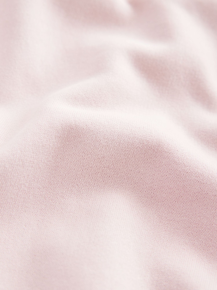 Baker by Ted Baker Pink 100% Cotton Zip Neck Sweat Dress - Image 13 of 13