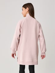 Baker by Ted Baker Pink 100% Cotton Zip Neck Sweat Dress - Image 2 of 13