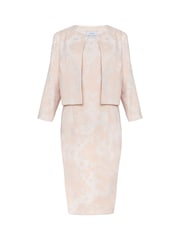 Gina Bacconi Pink Lily Jacquard Shift Dress And Bolero - Image 6 of 6