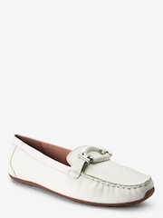 Белый - Кожаные мокасины Forever Comfort® - Image 4 of 6