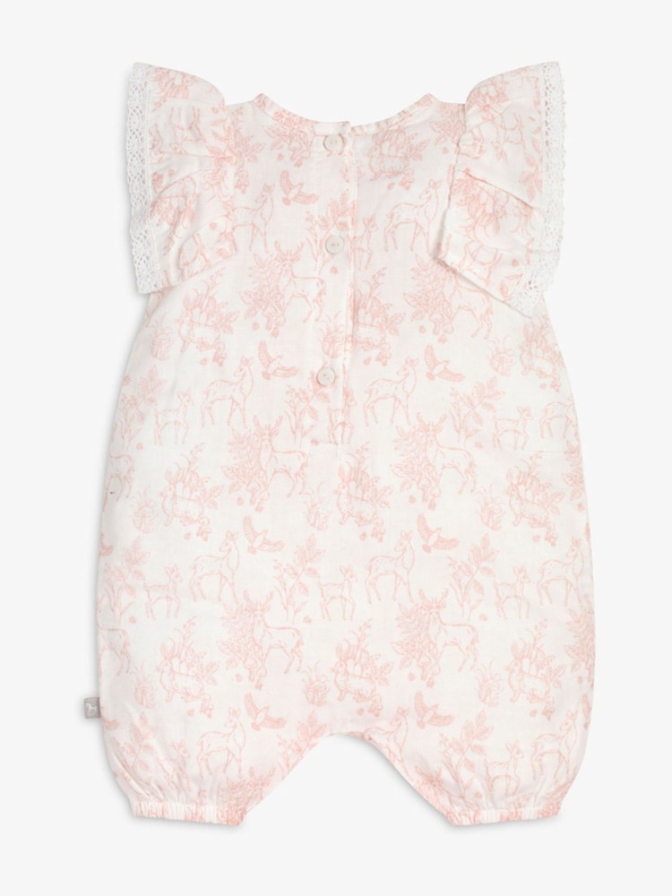 The Little Tailor Baby Muslin 100% Cotton Playsuit - Image 3 of 5