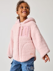 Baker by Ted Baker Zip Through Hooded Fleece Jacket - Image 1 of 11