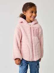 Baker by Ted Baker Zip Through Hooded Fleece Jacket - Image 3 of 11