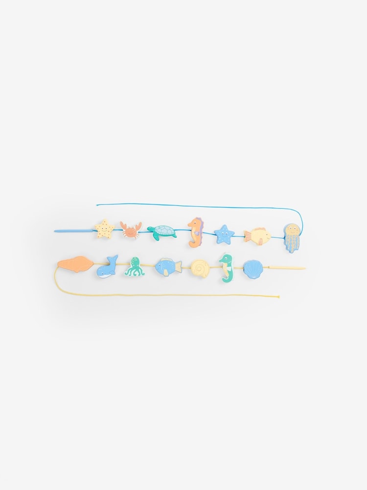 JoJo Maman Bébé Under the Sea Wooden Threading Beads - Image 1 of 4