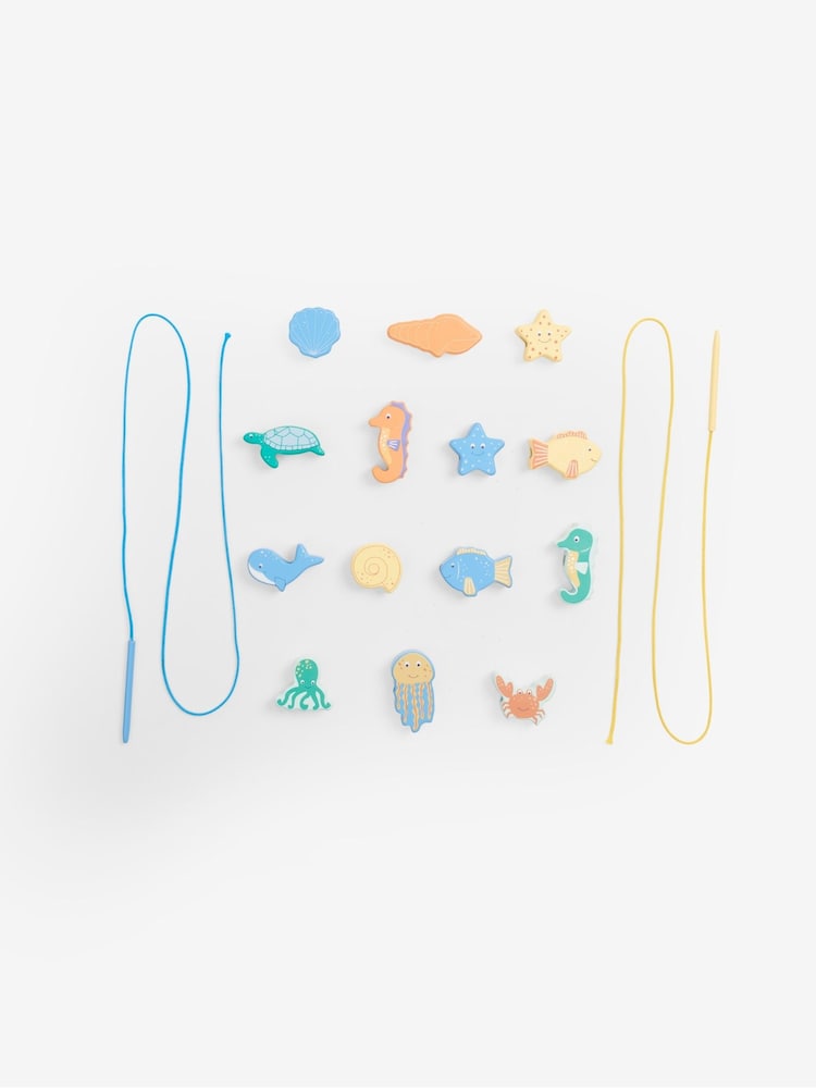 JoJo Maman Bébé Under the Sea Wooden Threading Beads - Image 2 of 4