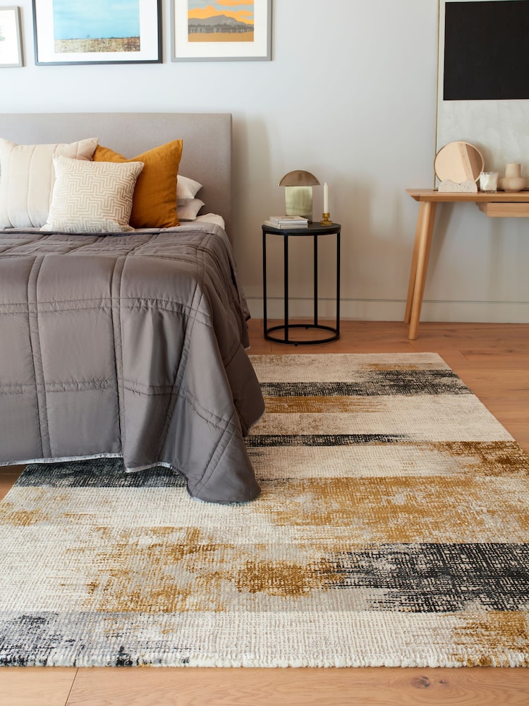 Asiatic Rugs Gold Kuza Lines Rug - Image 1 of 4