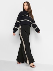 PixieGirl Petite Black Wide Leg Trousers - Image 2 of 3