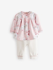 Baker by Ted Baker Pink Blossom Quilted Romper - Image 1 of 8