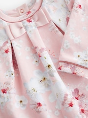 Baker by Ted Baker Pink Blossom Quilted Romper - Image 3 of 8