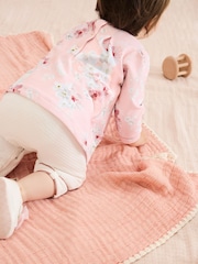 Baker by Ted Baker Pink Blossom Quilted Romper - Image 7 of 8