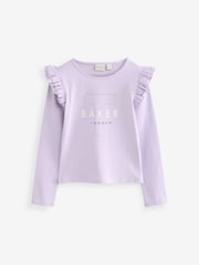 Baker by Ted Baker Multi Graphic Frill dolg rokav; z dolgimi rokavi majica 3 Pack - Slika 2 iz 7