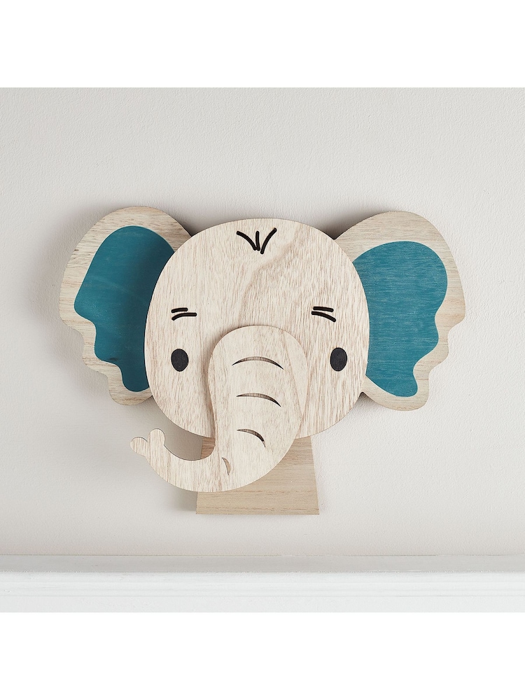 Lights4fun Elephant Children's Wall Light - Image 2 of 2