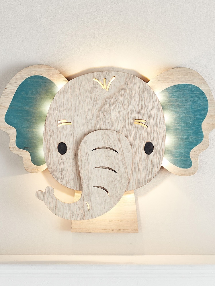 Lights4fun Elephant Children's Wall Light - Image 3 of 3