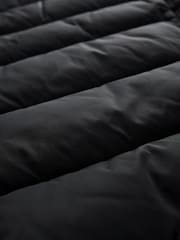 Black Longline Padded Coat - Image 9 of 9