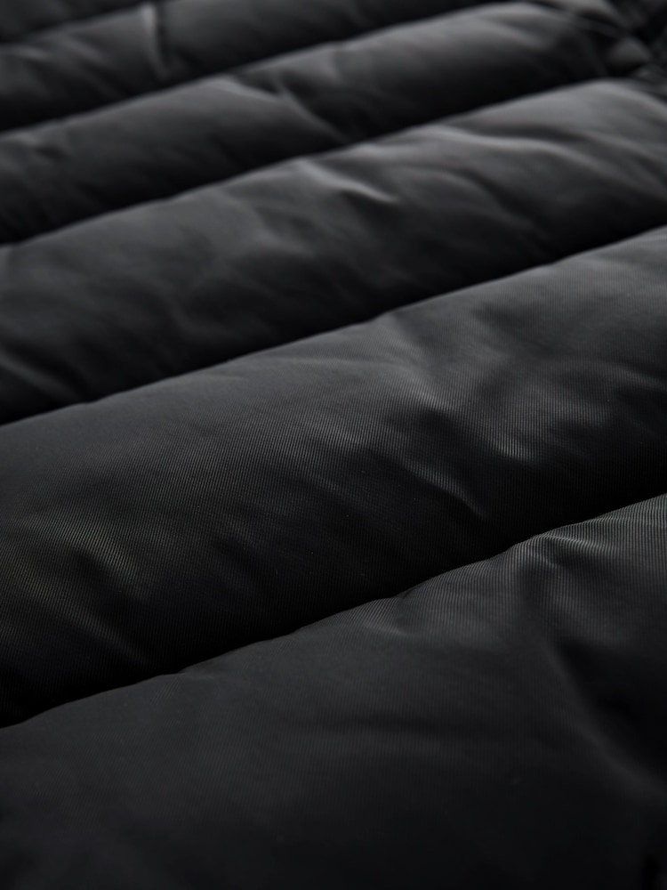 Black Longline Padded Coat - Image 9 of 9
