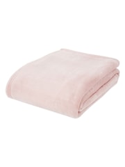 Catherine Lansfield Pink Raschel Velvet Touch Plush Extra Large Throw - Image 2 of 4