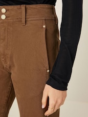 Rust Brown Barrel Leg Jeans - Image 5 of 7