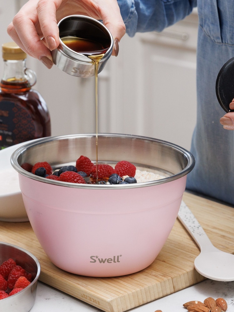 S’well Blush Pink Travel Salad Bowl Kit 1.9L - Image 2 of 3