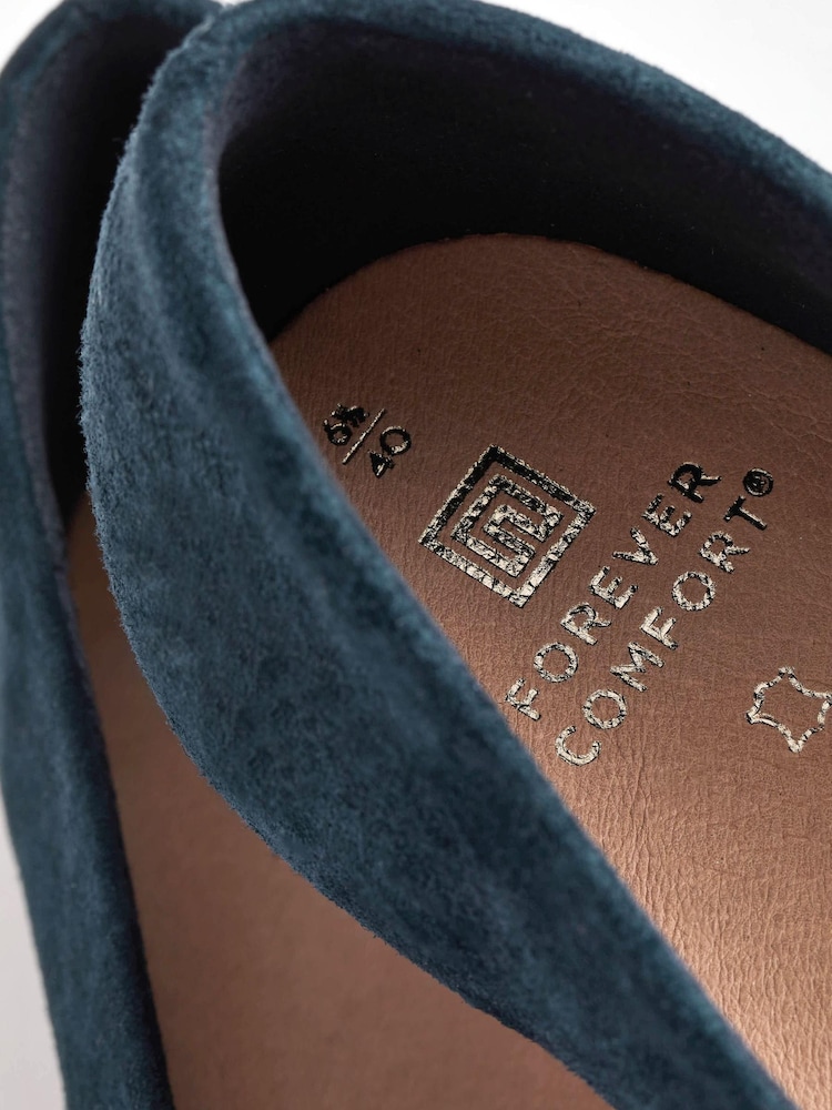 Marineblau/blau - Forever Comfort® Ballerinas aus Leder mit eckiger Zehenpartie - Bild 8 von 8 Marineblau/blau - Forever Comfort® Ballerinas aus Leder mit eckiger Zehenpartie - Bild 8 von 8