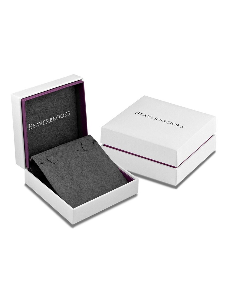 Beaverbrooks Silver Pear Cubic Zirconia Collarette - Image 2 of 2