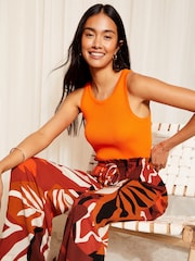 Orange - Friends Like These Paperbag-Webhose mit weitem Bein - Bild 3 von 4