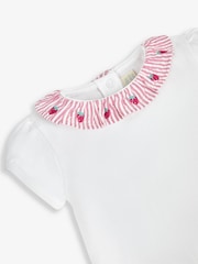 Белый, отделка "клубника" - JoJo Maman Bébé Bodysuit - Изображение 2 из 2