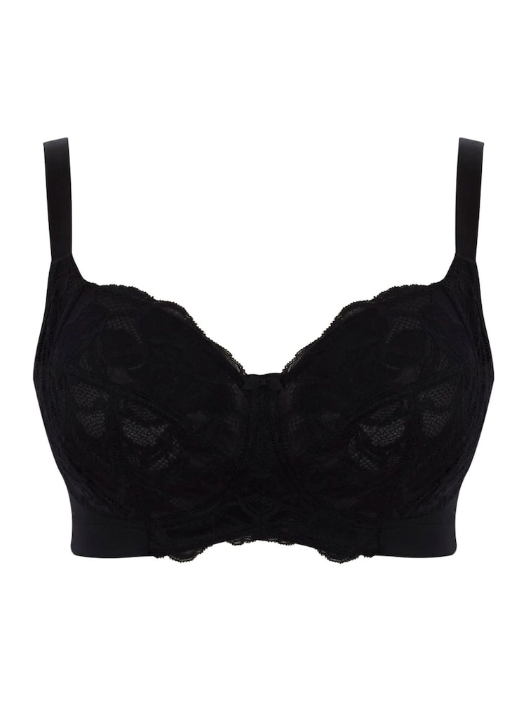 Panache Black Rocha Non Wired Lace Full Cup Bra - Image 5 of 5 Panache Black Rocha Non Wired Lace Full Cup Bra - Image 5 of 5