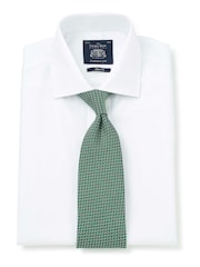 Savile Row Company Slim 100% Cotton Fine Twill Single Cuff Formal Shirt - Image 2 of 6