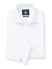 Savile Row Company Slim 100% Cotton Fine Twill Single Cuff Formal Shirt - Image 3 of 6