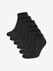 Black Trainer Socks 6 Pack - Image 1 of 3