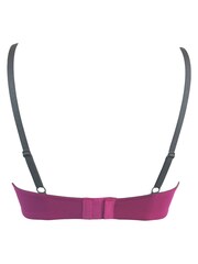 Pour Moi Purple Padded Romance Moulded Plunge Push Up Bra - Image 4 of 4