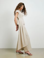 River Island Brown Structured Asymmetric Top - Image 3 of 4