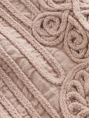 Grey/Purple Mauve Sleeveless Crochet Waistcoat Jacket - Image 6 of 6
