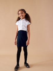 Navy Blue Pull-On Jersey Stretch School Pencil Skirt (3-18yrs) - Image 1 of 7