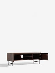 French Connection Slatted Mango Wood and Concrete Effect Top French Connection Sedona Up to 50 Inch TV Unit - Image 6 of 8