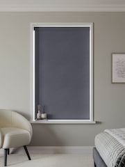 Ink Black Idris Made to Measure Blackout Roller Blind - Image 2 of 6