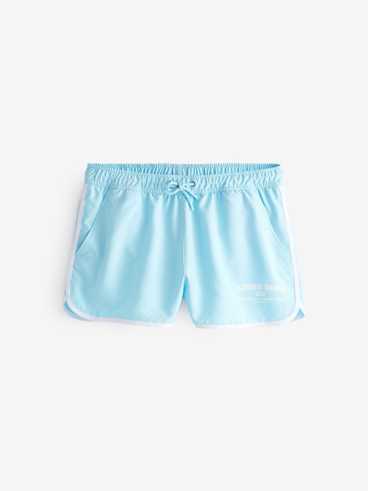 Bjorn Borg Blue Retro Swim Shorts - Image 1 of 1