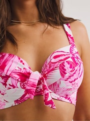 Figleaves Fiji Bügel-Bikinioberteil mit Blumenprint, Rosa - Bild 4 von 4
