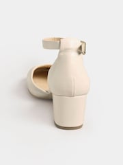 Long Tall Sally Nude Two Part Block Heel Court Shoes - Image 4 of 5