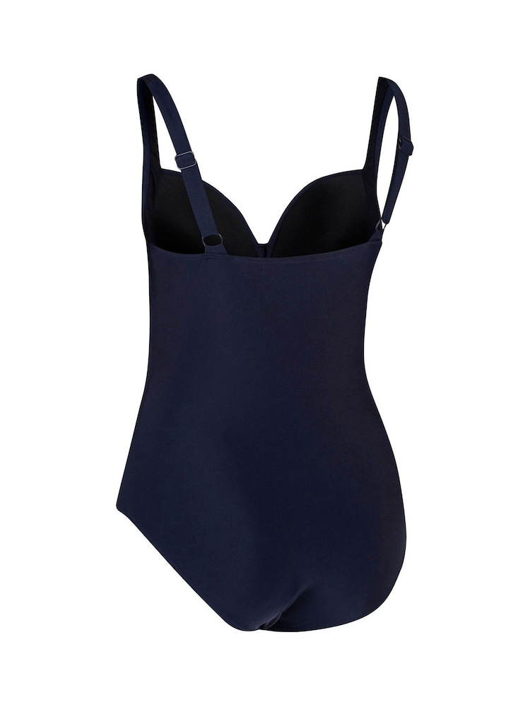 Regatta Navy Blue Womens Sakari Tummy Control Costume Swimsuit - Image 8 of 8