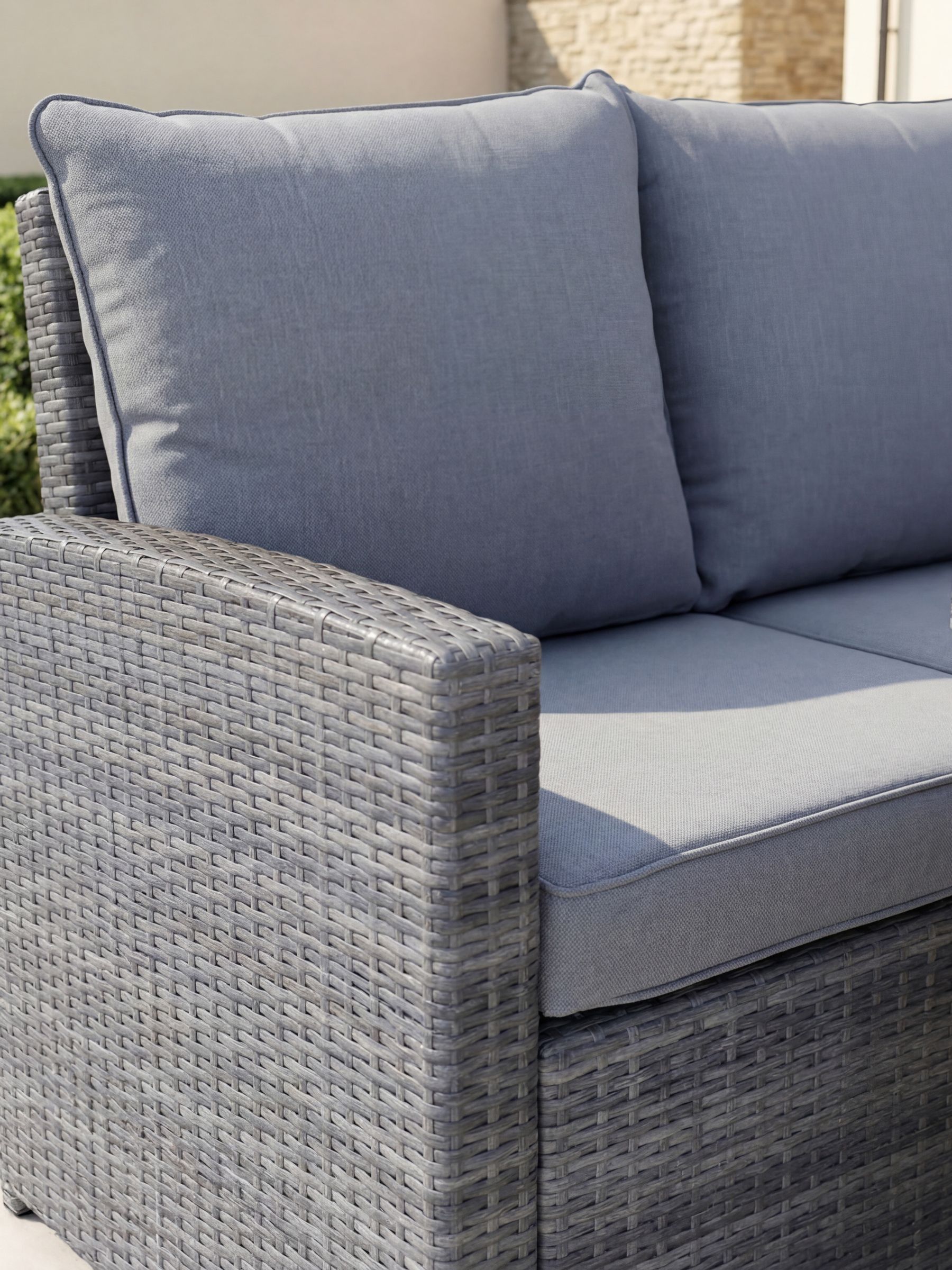Buy Charles Bentley Grey Garden 6 Seater Premium Rattan Rectangular ...