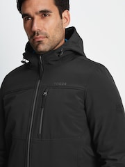 Tog 24 Black Truro Hooded Softshell Jacket - Image 6 of 8