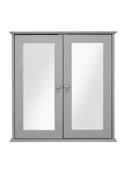 Croydex Ashby Grey Wooden Double Door Cabinet 580x 560mm - Image 1 of 3